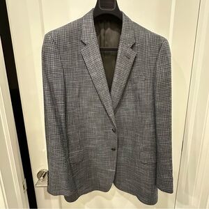 Armani Collezioni Classic Gray Houndstooth Blazer